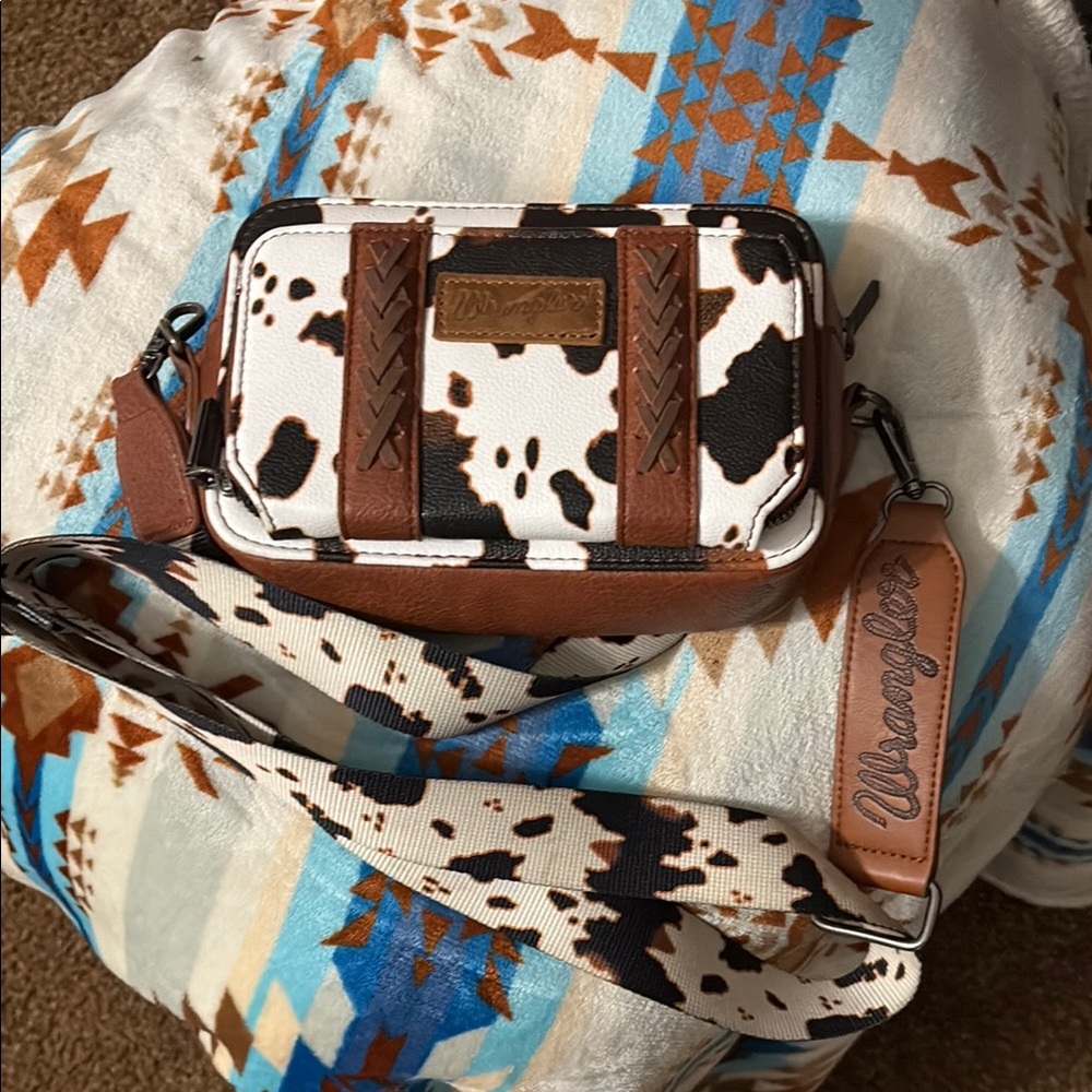 Wrangler Brown and White Men's Bag